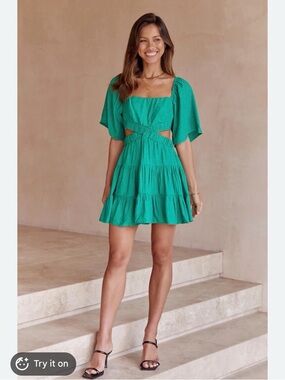 Free People Cross of Sunlight Mini Dress M